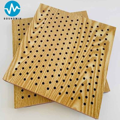 12 15 18mm 厚さ ペフォレート Mdf オーディトリアのための音響パネル
