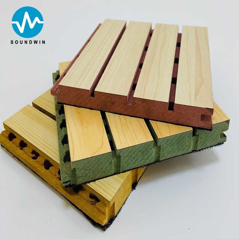 木製 天井 音響 防音 溝 壁 Mdf バンケットホール用 防音 パネル